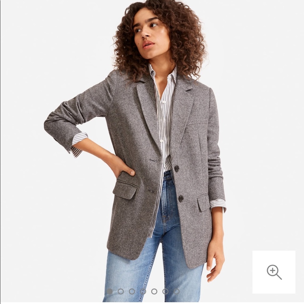 Everlane Oversized Blazer in Herringbone
